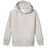 Amazon Essentials Toddler Girls' Pullover Hoodie Sweatshirt, Light Grey Heather, 4T