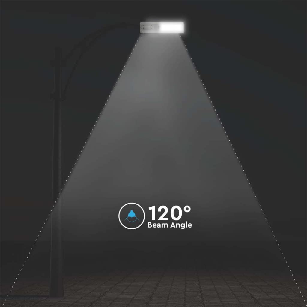 V-TAC Armatura Stradale LED SMD 50W con Pannello Solare Da 400W Colore Bianco 4000K IP65