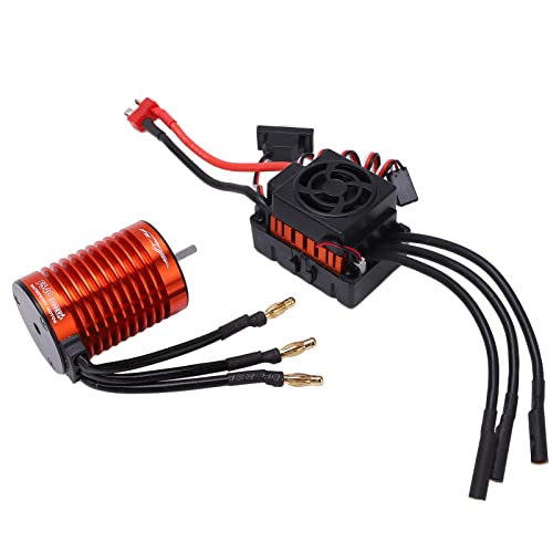 Motor sin escobillas 3300KV con ESC 60A para coche RC 1/10 impermeable de aluminio