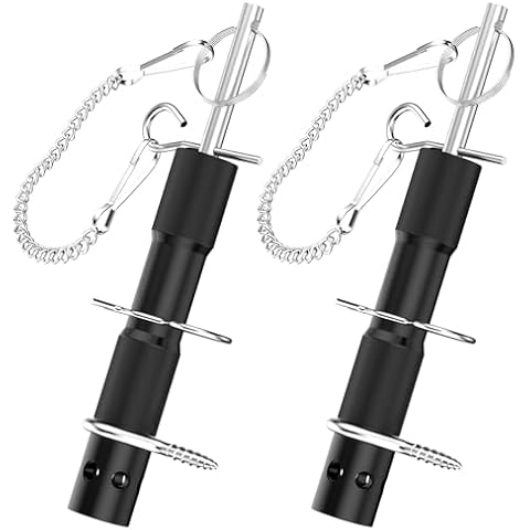 TFFUAM 2 Pcs Perimeter Trip Alarms,Camping Trip Wire Alarm Device,Early Warning Security System for Camping Hiking and Property Safety/Bear Deterrent,Use 209 Primers (Black) Cover