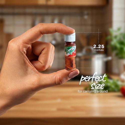 Primo Lines 15pcs Mini Tajin Bottles with 15pcs Keychains – 10g Chili Lime Seasoning for On-the-Go Travel, Mexican Spice for Fruits, Snacks, Drinks & Party Events