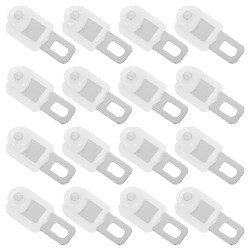 OUNONA roulettes pour Rideau Coulissant en Acier Inoxydable Lot de 50 Rouleaux Silencieux pour Rail De Rideau Accessoires Robustes pour Maison