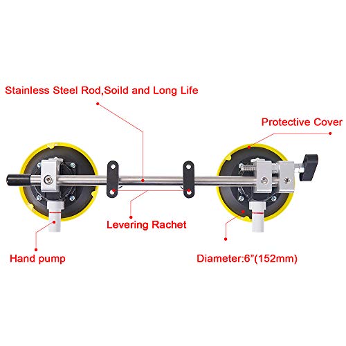 IMT 2 Pack Seamless Seam Setter with 4.5-Inch Vacuum Suction Cups for Seam Joining and Leveling, Professional Countertop Installation Tool for Granite, Stone, Marble, Slab, with Free Gloves and Case