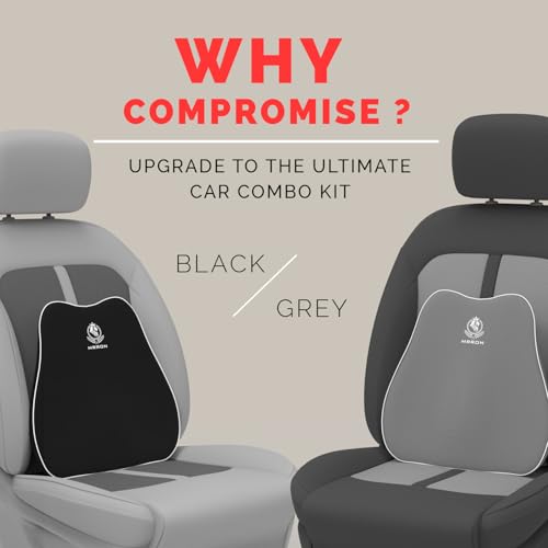Image of MRRON Slim Back Support for Office Chair | 3 Years Warranty | Medical Grade Memory Foam Car Seat Back Support, Orthopedic Lumbar Back Rest for Back Pain Relief - Back Pillow for Sitting Long Hours