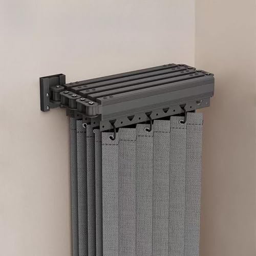 Barre pour rideau de douche ajustable et pliable pour une étanchéité parfaite