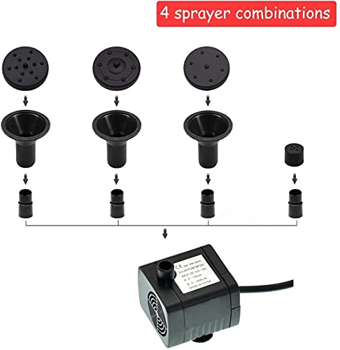 Kit de bomba de água solar, fonte solar com painel de bomba de água para banho de pássaros, kit de p