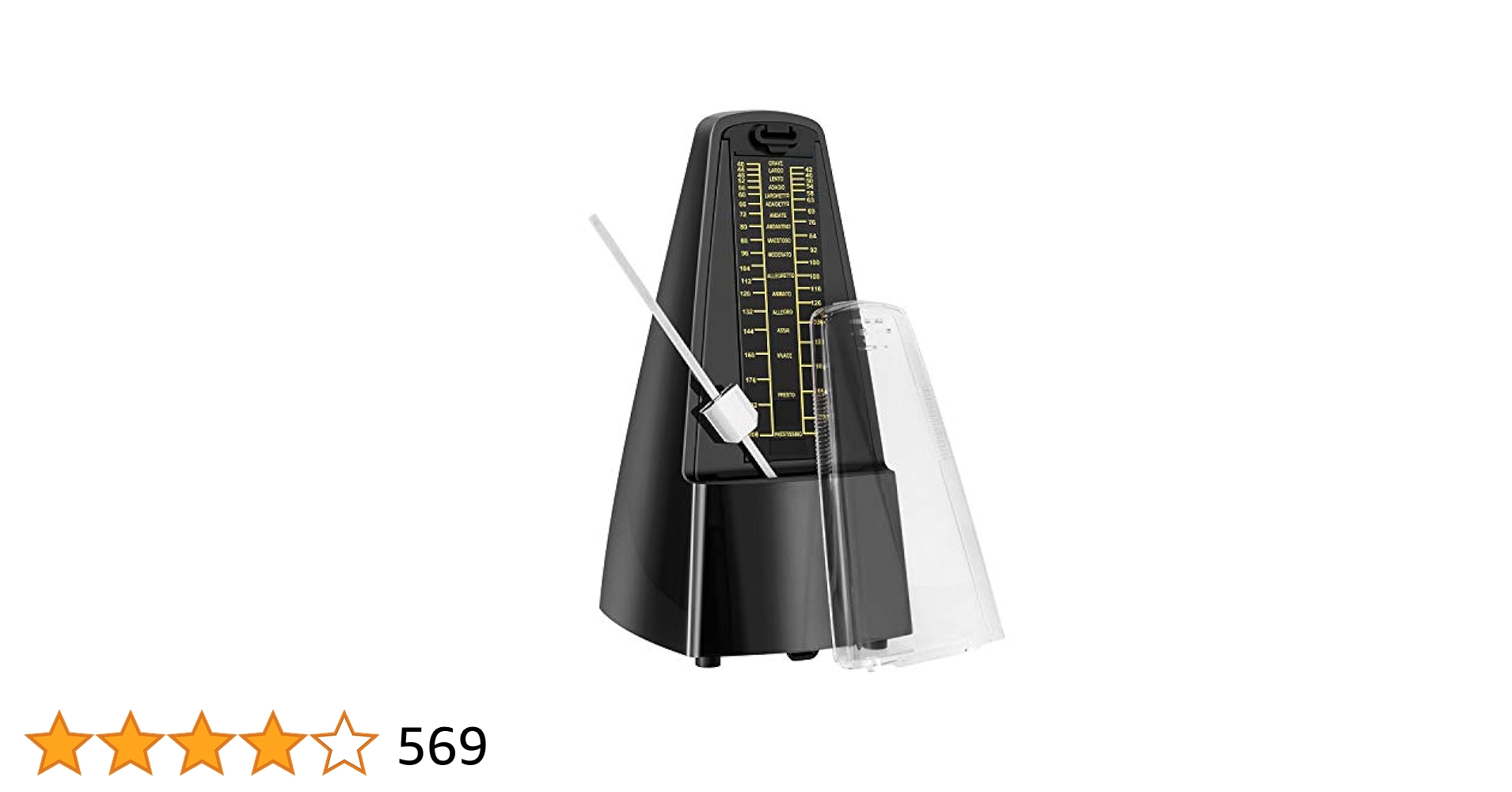 Amazon.co.jp: メトロノーム 高精度 コンパクト振り子式 大音量