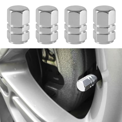 4PCS Car Tire Stem Valve Caps, Auto Hexagon Shape Dustproof ...