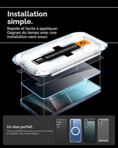 Protégez votre vie privée avec le verre anti-espion Spigen pour Galaxy S25 Plus