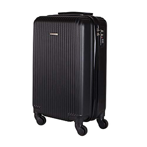 Mala de Bordo em ABS Com 4 Rodas 360 - Roncalli Tokio (Preto)