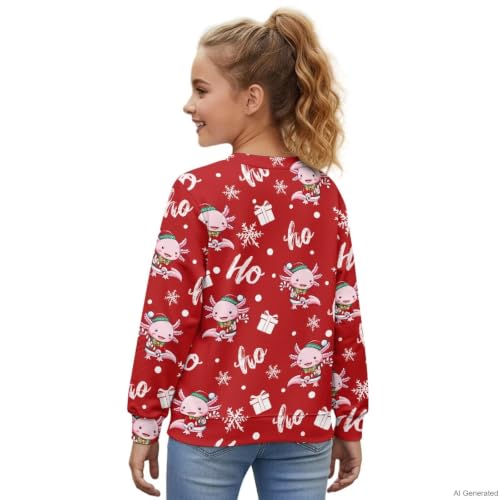 Image of Girls Cardigans Sweater Long Sleeve Crew Neck Button Down Sweaters School Outerwear for Kids Fall Winter Tops