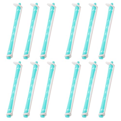JOINPAYA Bigodini per Permanente per Chioma 12 Pezzi, Set Arricciacapelli in Plastica Leggera e Resistente, Strumenti per Styling e Ondulazione Fai da Te, Accessori Parrucchiere per Chioma