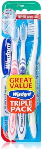 Wisdom Regular Fresh Plus Firm Toothbrushes - Triple Pack image 4