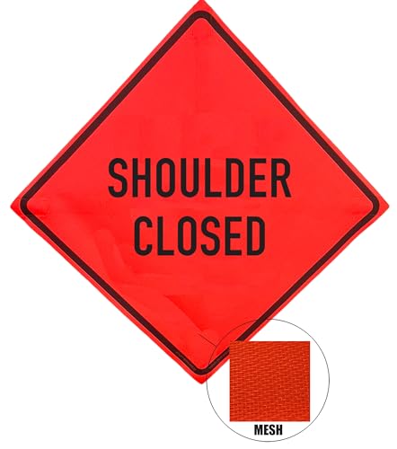Image of 36 inchx36 inch Shoulder Closed Mesh Sign & Steel Spring Stand