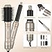 6 in ONE Blow Dryer Brush, Curling Wand Hair Styling Tools Set, Ionic Hot Air Hair Dryer, Massage Oval Hair Dryer, Left&Right Hair Curlers 100-120V