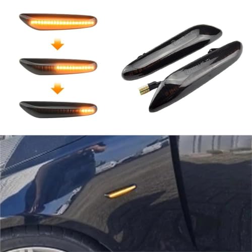 Intermitentes laterales LED dinámicos para BMW E60 E92 indicadores de dirección secuenciales 3