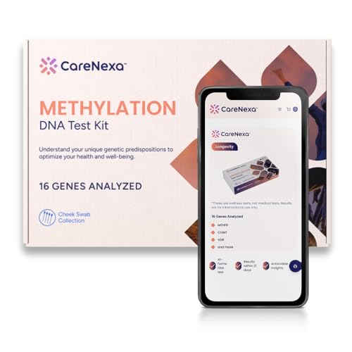 CareNexa Methylation DNA Test Kit, Easy Cheek Swab at-Home, Personalized Genetic Health Insights