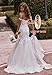 Lqdyrt Lace Wedding Dress for Bride 2025 Off The Shoulder Tulle Sweetheart Mermaid Champagne Bridal Dresses with Train US14