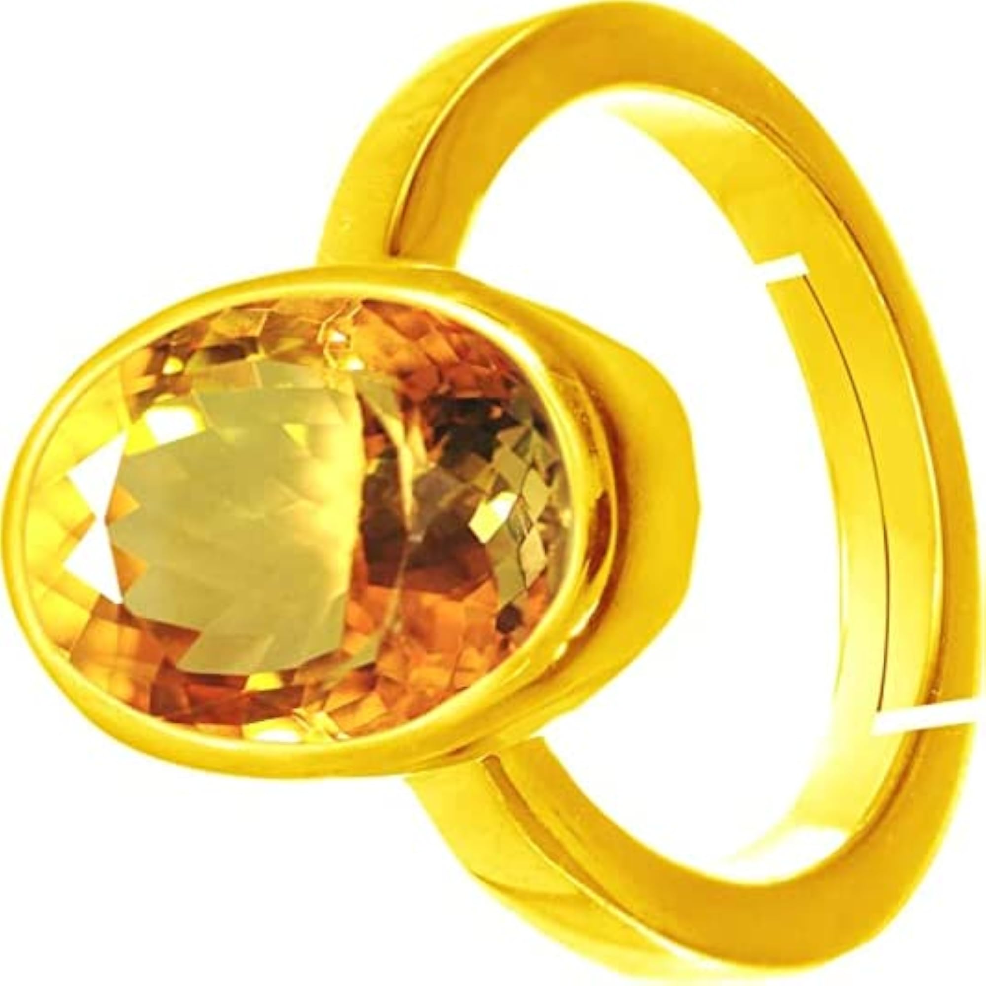 Natural Yellow Topaz Adjustable Ring, Lab Certified