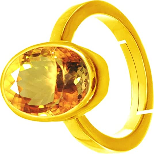Bague en argent sterling avec topaze citrine pour accessoiriser vos tenues