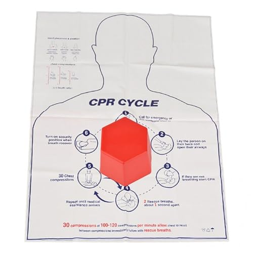 Zghhc Mini Herramienta De Entrenamiento De Primeros Auxilios En Forma De Hexágono, Herramienta De Enseñanza De Rescate, Kit De Entrenamiento De Rcp Simulado Médico Corporal, Modelo De Maniquí, 1 Ud.