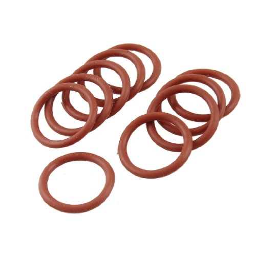 uxcell 10 Pcs Silicone O Ring Seal Sealing Gasket 16mm x 21mm x 2.5mm