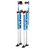 Yescom 36' - 50' Aluminum Drywall Stilts Height Adjustable Lifts Tool for Sheetrock Painting Painter Taping Blue