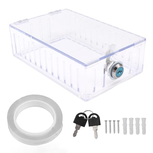 Thermostat Lock Box with Keys, Large Clear Acrylic Wall Mounted Thermostat Cover, Tamper-Proof Guard Box Fits Most Home HVAC Thermostats Up to 6.5"x4.5"x2", Easy to Install --- by Mumusuki - Image 8