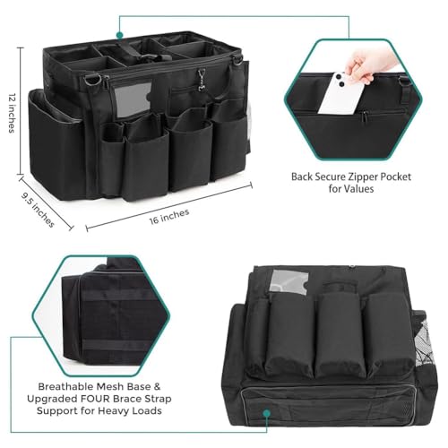 Bolsa de limpieza portátil de alta resistencia con compartimento modular 8