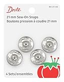 Dritz(R) Sew-On Snaps (Size 10) - Nickel