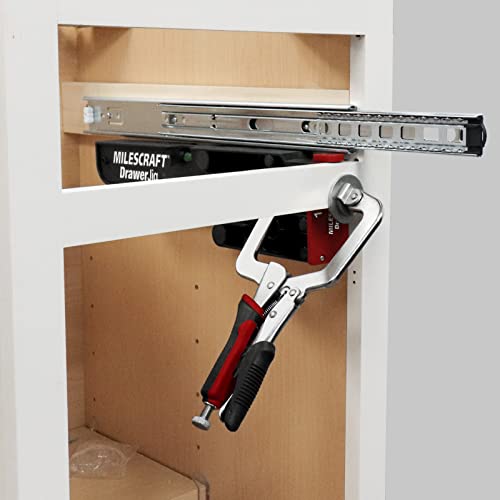 Milescraft Schubladenvorrichtung 1341 – Wendbare Schubladenschiebervorrichtung für Schubladeninstallation – Laschen, Zäune und Nivellierpositionierung der Vorrichtungen für genaue Unterstützung Nicht
