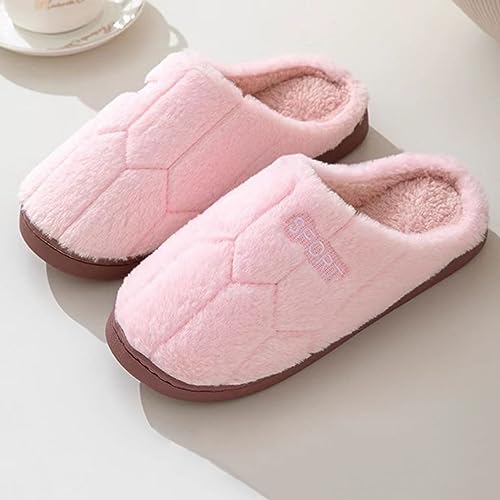 Women'S Fuzzy Plush Slippers Soft Comfy Cozy Warm Quilted Indoor House Shoe - image 3