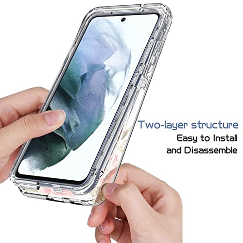 Housse Galaxy S21 FE 5G fleur rose aux finitions premium soignées - 4