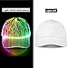 INKUIL 7 Color Fiber Optic Luminous Baseball Cap-USB Chargeable Hat for Music Festival Night Party Bar Props