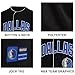 Ultra Game NBA Official Men’s Super Soft Button Down Baseball Shirt, Dallas Mavericks, Black, Small