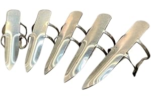 5 Pointy Cosplay Rings Full Finger Claw Gothic Nail Tips for Nail Art and Costume