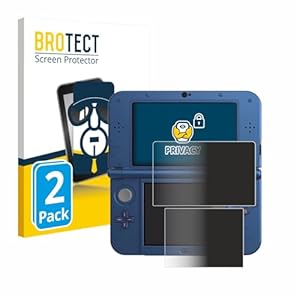 BROTECT Anti-Spy Displayschutzfolie für Nintendo New 3DS XL (2 Stück)