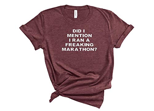 Funny Marathon Tshirt For Women, Running Shirt, Sizes XS-2XL Funny Marathon Tshirt For Women, Running Shirt, Sizes XS-2XL