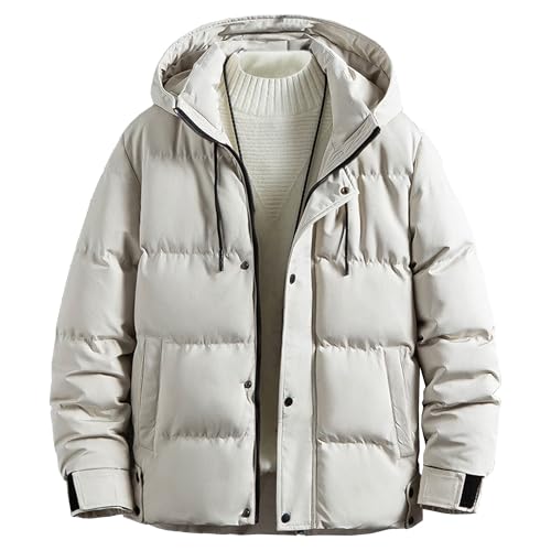 Doudoune homme veste matelassée isolante duvet kaki XL casual