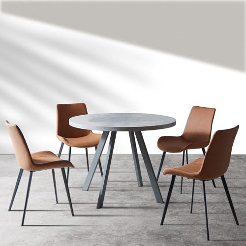 Esstisch Set Mit 4 Stühlen - Rund/Quadratisch Platzsparend | Für Küche & Büro 75x75cm