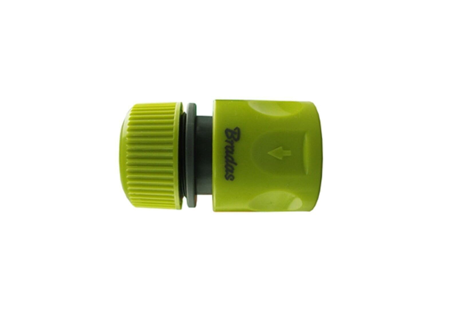 Garden Hose Ranfe of Connectors Fittings Universal Standard Hozelock Compatible Lime Male Female Threaded (Flow Stop Connector)