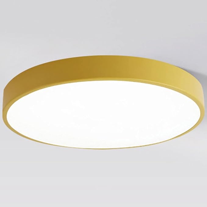 CHENKUI CHENKUI Macaron LED-plafondlamp Minimalistische Plafondlamp Armatuur Plafondverlichting Instelbaar Driekleurig Licht Moderne Huishoudelijke Paneelverlichting Voor Keuken, Badkamer, Balkon