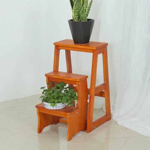 Taburete de madera plegable CNPRAZ antideslizante para evitar caídas 4