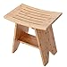 YXZQ Półka, stołek łazienkowy, antypoślizgowy bambusowy taboret prysznicowy łazienka przechowywanie wanna spa wanna organizer stołek do łazienki łazienki łazienki spa, 46 x 31,2 x 47,5 cm