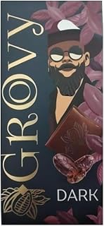 Grovy Dark Chocolate Bar From Corona, 80 gram
