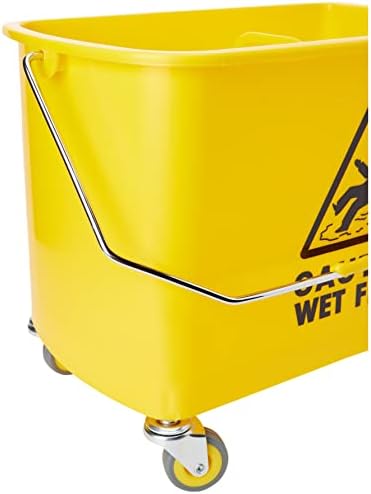 Professional 20 Litre Yellow Kentucky Mop System With Wheels and Double Bucket