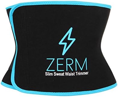 Zerm Waist Trimmer โ Best Stomach Fat Burner Sweat Enhancer/Comfortable Under Clothes โ Adjustable for Men and Woman โ Ab Trainer, Back Support, Muscle Support โ Slim Waist Weight Loss