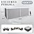 Aoodor 10x20 FT Louvered Pergola, Adjustable Aluminum Outdoor Pergola with Independent Louvered Roofs & Built-in Drainage, Patio Gazebo with Waterproof Curtains & Mosquito Netting for Backyard, White