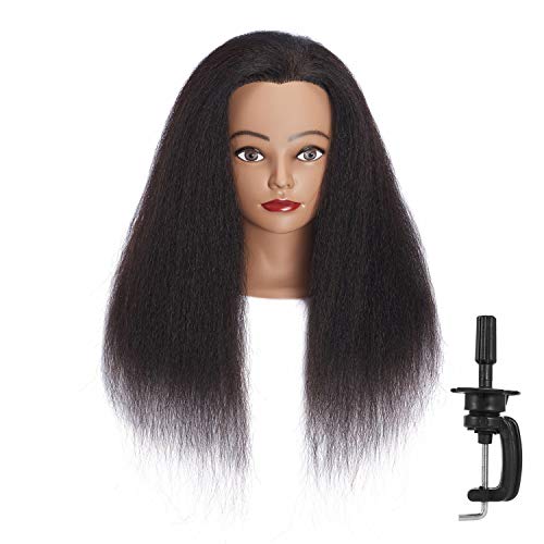 Headfix Hair Mannequin Head 100% Real Hair Hairdresser Practice Styling Training Head Cosmetology