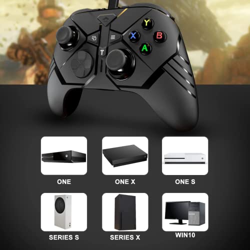 Swvoe Wired Game Controller Compatible With Above Windows 10, Wired Controller For Pc Platform, Pc Gamepad Controller With 3.5Mm Audio Jack, Programming Keys, Turbo thumb #5